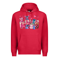 Cardinal breast cancer stitch coffee cups Premium Hoodie - AdoDesignShop