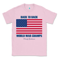 Bubblegum Pink newback to back world war champs back Classic Tee - linhVisuals