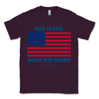 Plum newback to back world war champs back Classic Tee - linhVisuals