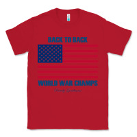 Red newback to back world war champs back Classic Tee - linhVisuals