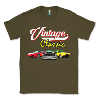 Army Green vintage classic oldies cars Classic Tee - linhVisuals