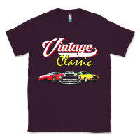 Plum vintage classic oldies cars Classic Tee - linhVisuals