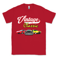 Red vintage classic oldies cars Classic Tee - linhVisuals
