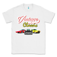 White vintage classic oldies cars Classic Tee - linhVisuals