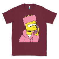 Burgundy newbart simpson camron Classic Tee - linhVisuals