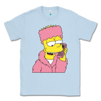 Dusty Blue newbart simpson camron Classic Tee - linhVisuals