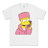 White newbart simpson camron Classic Tee - linhVisuals