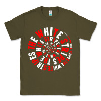 Army Green White Stripes Classic Tee - linhVisuals