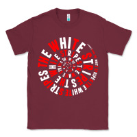 Burgundy White Stripes Classic Tee - linhVisuals