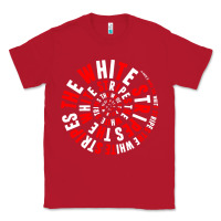 Red White Stripes Classic Tee - linhVisuals