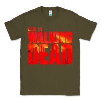 Army Green the walking dead blood Classic Tee - linhVisuals