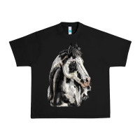 Black paint horse Urban Heavy Tee - LillyAllenDesigns