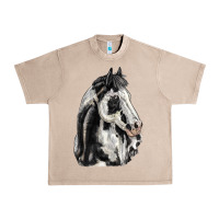 French Oak paint horse Urban Heavy Tee - LillyAllenDesigns