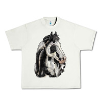 Pistachio paint horse Urban Heavy Tee - LillyAllenDesigns