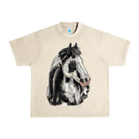 Sandshell paint horse Urban Heavy Tee - LillyAllenDesigns