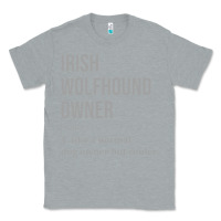 Heather Grey irish wolfhound dog funny classic Classic Tee - linhVisuals