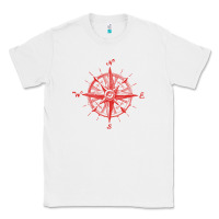 White compass Classic Tee - linhVisuals