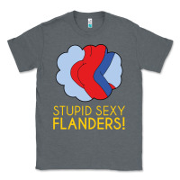 Charcoal Heather stupid sexy flanders! Classic Tee - linhVisuals