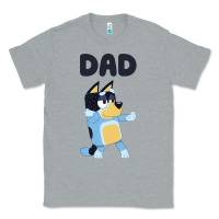 Heather Grey Bluey Dad Classic Tee - linhVisuals