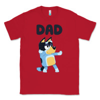 Red Bluey Dad Classic Tee - linhVisuals