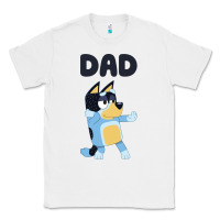 White Bluey Dad Classic Tee - linhVisuals
