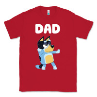 Red Bluey Dad Classic Tee - linhVisuals