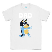 White Bluey Dad Classic Tee - linhVisuals