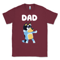 Burgundy Bluey Dad Classic Tee - linhVisuals