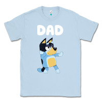 Dusty Blue Bluey Dad Classic Tee - linhVisuals