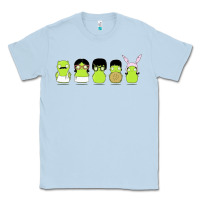 Dusty Blue newbobs burgers Classic Tee - linhVisuals