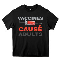 Black Vaccines Cause Adults Heavy Core Tee - Bettercallsaul
