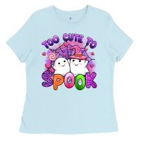 Baby Blue too cute spook Ladies Tee - Artiststas