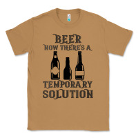 Toasted Coconut womens funny beer now there's a temporary solution drinking design v n Classic Tee - linhVisuals