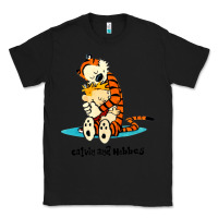 Black newcalvin and hobbes [tyellow] Classic Tee - linhVisuals