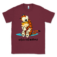 Burgundy newcalvin and hobbes [tyellow] Classic Tee - linhVisuals