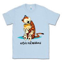 Dusty Blue newcalvin and hobbes [tyellow] Classic Tee - linhVisuals