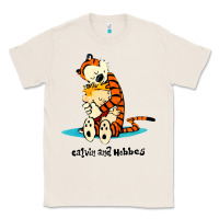 Natural newcalvin and hobbes [tyellow] Classic Tee - linhVisuals