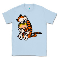 Dusty Blue newcalvin and hobbes 04 Classic Tee - linhVisuals