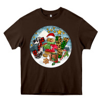 Chocolate Brown Joy gingerbread Heavy Core Tee - FaDigitalArtStudio