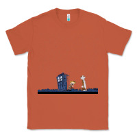 Copper newcalvin and hobbes night star tardis Classic Tee - linhVisuals