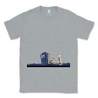 Heather Grey newcalvin and hobbes night star tardis Classic Tee - linhVisuals