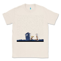 Natural newcalvin and hobbes night star tardis Classic Tee - linhVisuals
