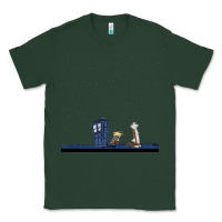 Sports Green newcalvin and hobbes night star tardis Classic Tee - linhVisuals