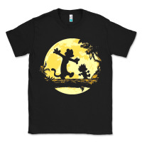 Black newcalvin and hobbes no worries Classic Tee - linhVisuals
