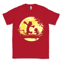 Red newcalvin and hobbes no worries Classic Tee - linhVisuals