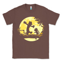 Chestnut newcalvin and hobbes no worries Classic Tee - linhVisuals