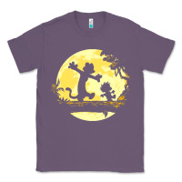 Lavender newcalvin and hobbes no worries Classic Tee - linhVisuals