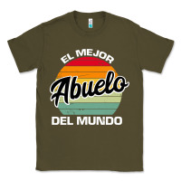 Army Green el mejor abuelo del mundo grandfather sweatshirt Classic Tee - linhVisuals