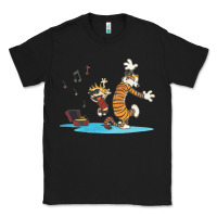Black newcalvin and hobbes sing 09 Classic Tee - linhVisuals