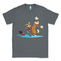 Charcoal Heather newcalvin and hobbes sing 09 Classic Tee - linhVisuals